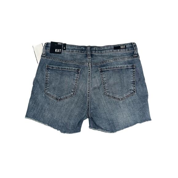NWT Kut From The Kloth Gidget Fray Shorts Size 6 - Picture 3 of 9